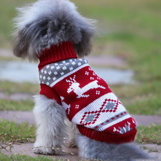 Sweater with Snowflake Pattern