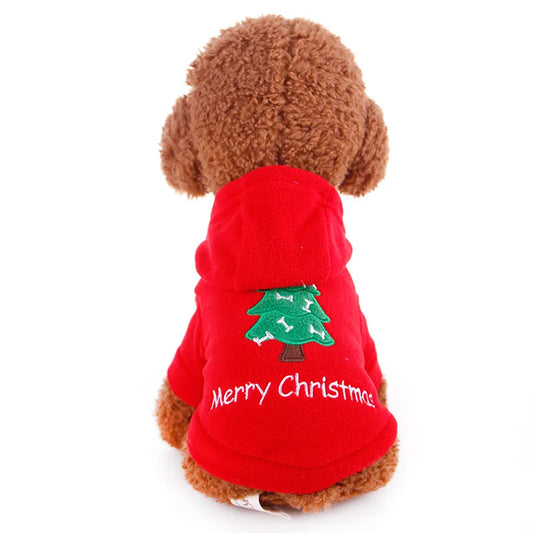 Christmas Fleece Dog Sweater