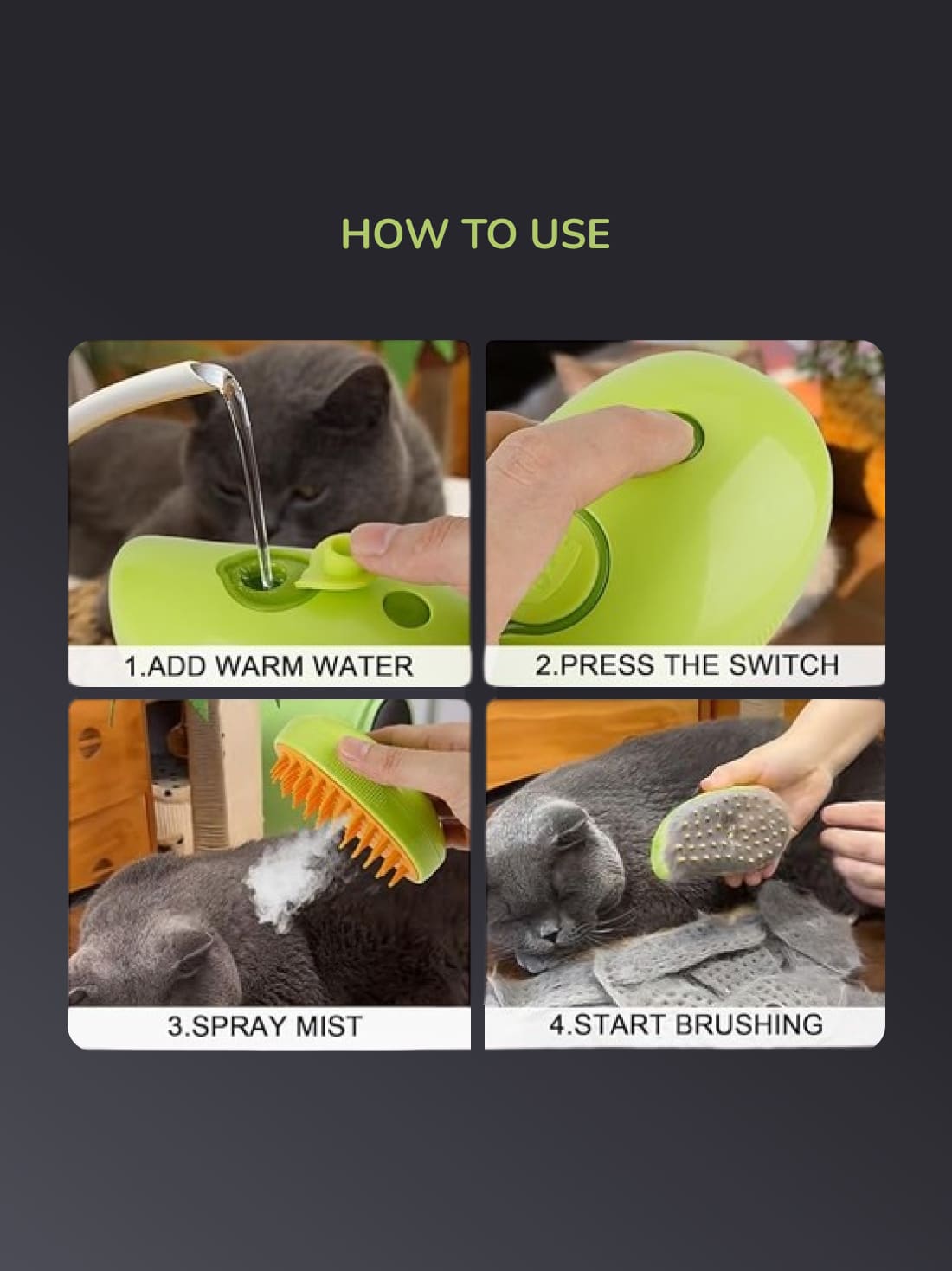 Pet Electric Spray Massage Comb