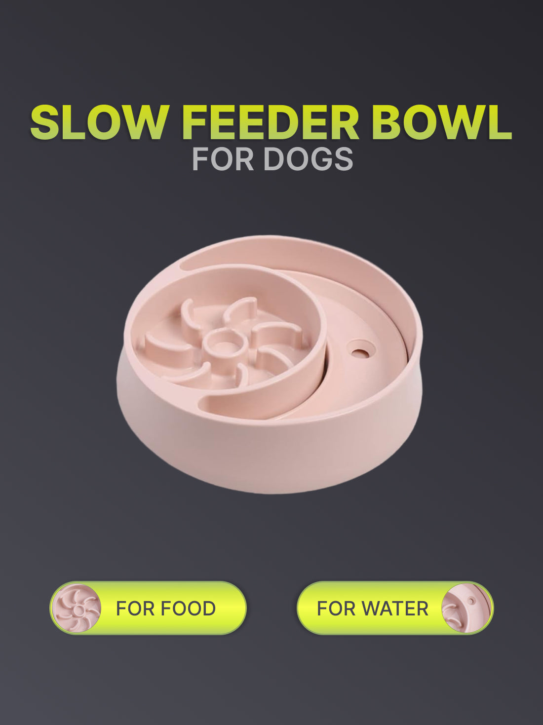 Dog Slow Feeder Bowl Moon And Sun