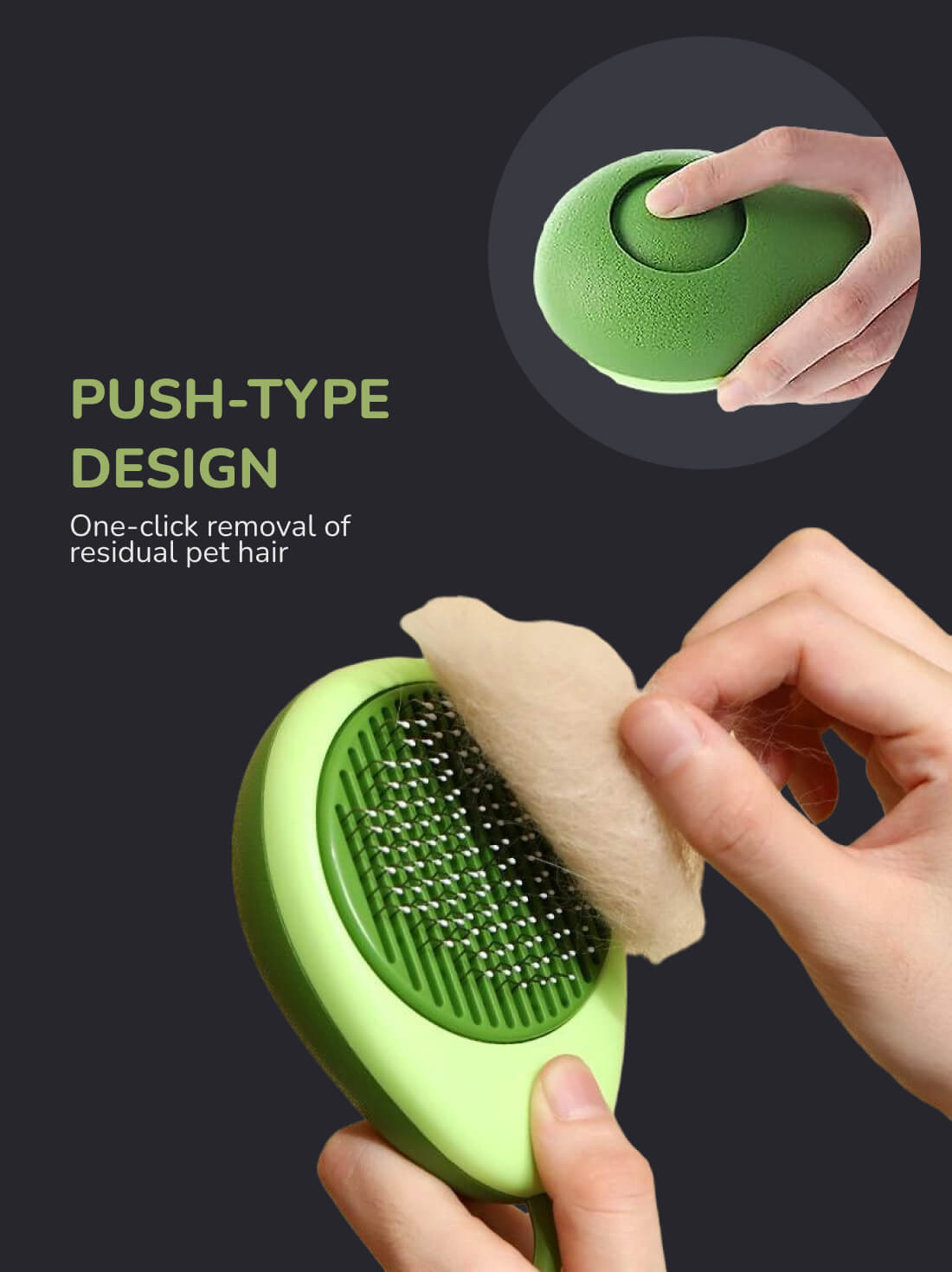 Self-Cleaning Cat Hair Brush